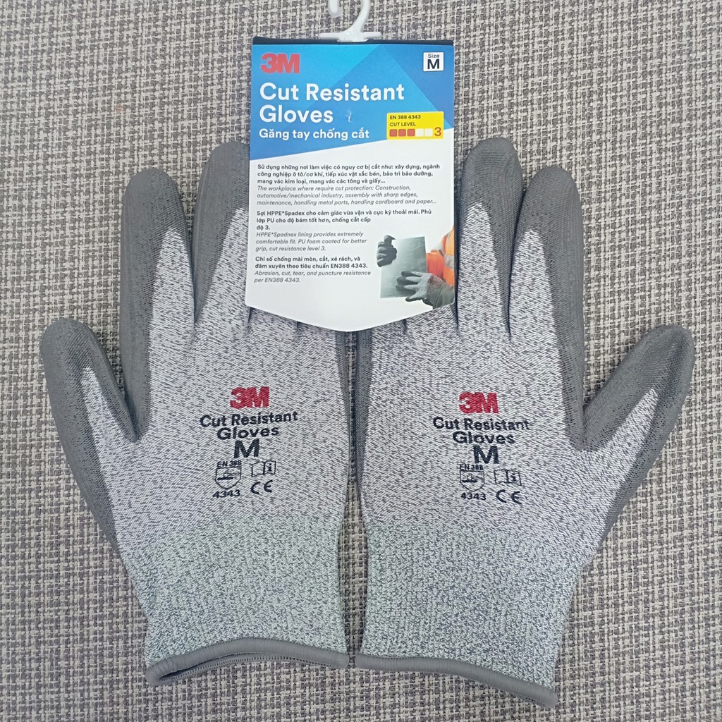 Chính hãng 3M- Găng tay chống cắt cấp độ 3- Cut Resistant Gloves