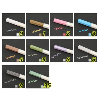 Bút lông mềm cây lẻ 10 màu sắc đầu brush có nhũ sta metallic marker pen - ảnh sản phẩm 2