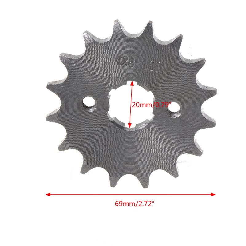 Bánh xích truyền động trước đường kính trong lỗ 20mm 10T sang 19T dành cho xe mô tô địa hình