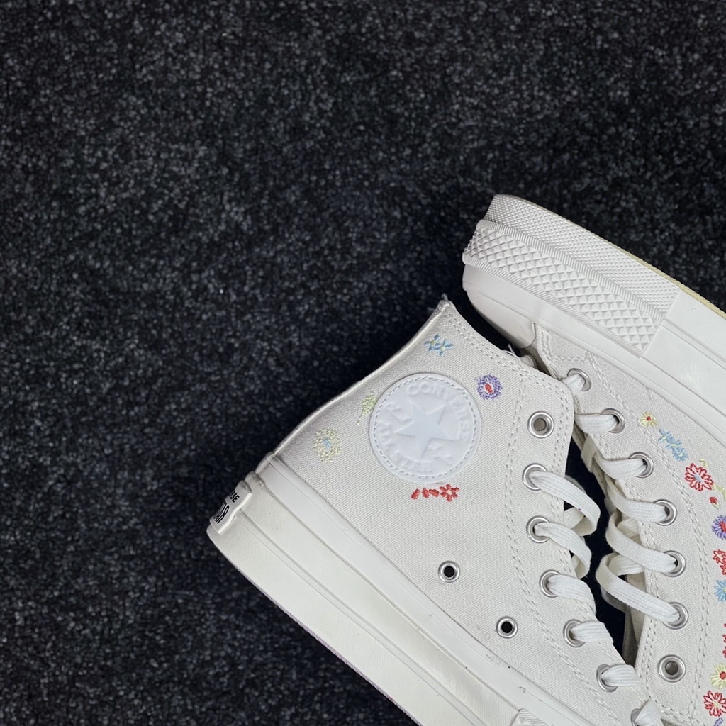 Giày Thể Thao Converse Đế Dày Thêu Hoa Xinh Xắn