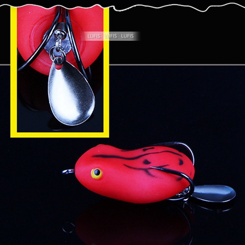Mồi Câu Cá Hình Ếch Mềm 4.5cm / 7g 5cm / 12g
