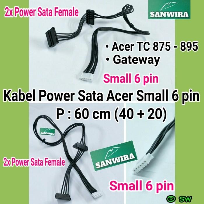 Sata | Dây Cáp Nguồn Nhỏ Sata Acer 6 Pin Chuyên Dụng