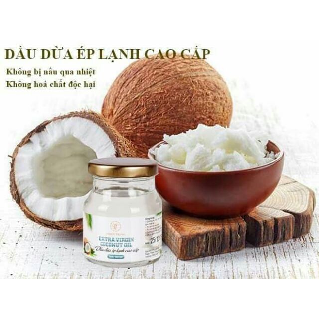 DẦU DỪA ÉP LẠNH- LOẠI CAO CẤP - HANDMADE