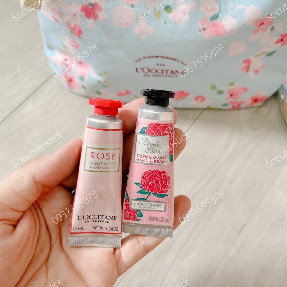 Set Dưỡng L'occitane (2 Kem Dưỡng Da Tay - 1 Kem mặt - 1 Sữa Tắm Cherry Blossom)