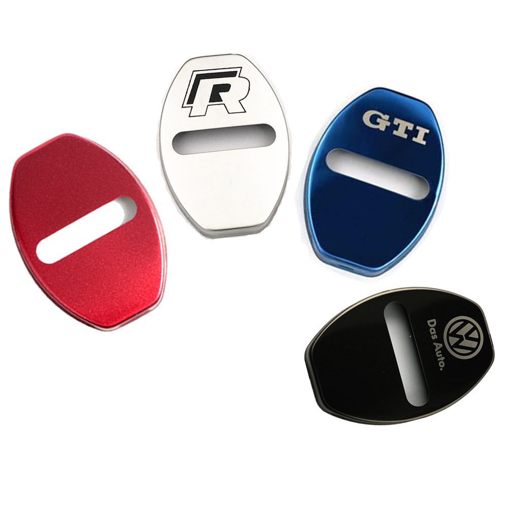 Bộ 4 Cái Nút Khóa Cửa Bằng Thép Cho Foss VW GTI golf tiguan polo T4 T5 Ốp