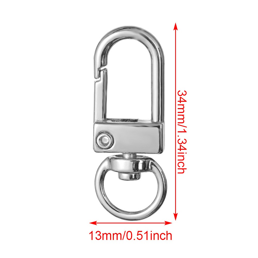 Set 1/5 móc cài bằng kim loại cho đồ trang sức/túi xách/móc khóa nhiều màu sắc tùy chọn DIY