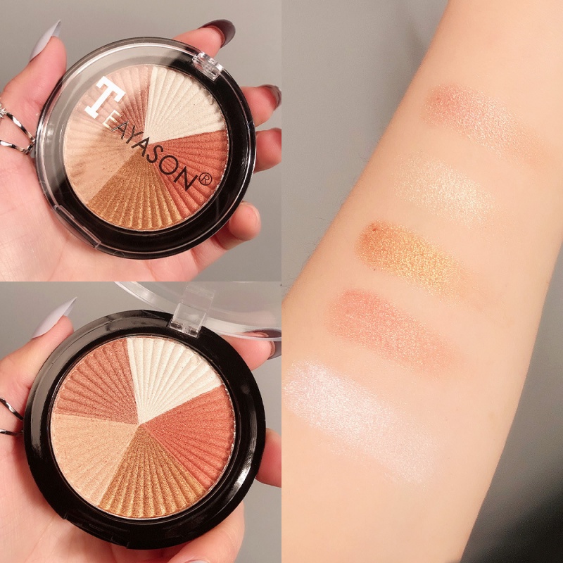[Hàng mới về] Bảng phấn mắt Teayason tùy chọn màu sắc độ bóng cao chống thấm nước kèm cọ tiện lợi
