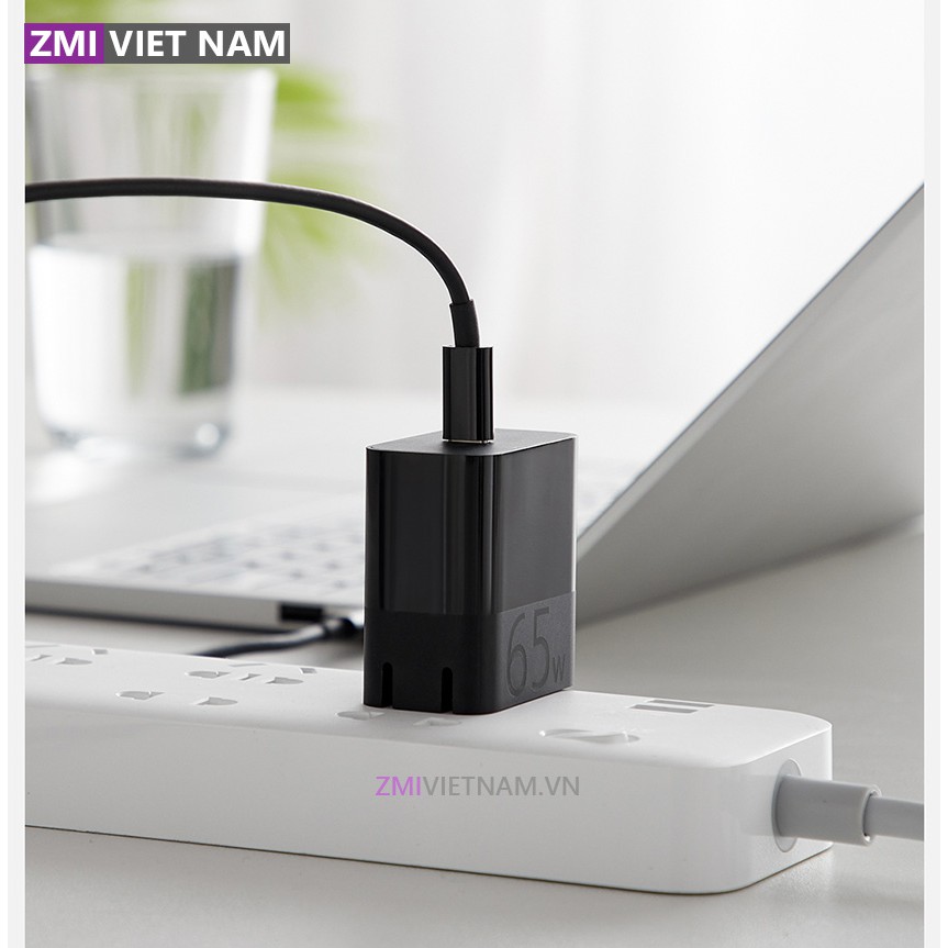 Củ Sạc Nhanh ZMI HA712 65W Chuẩn PD, 1 Cổng Type C | Bảo Hành 18 Tháng