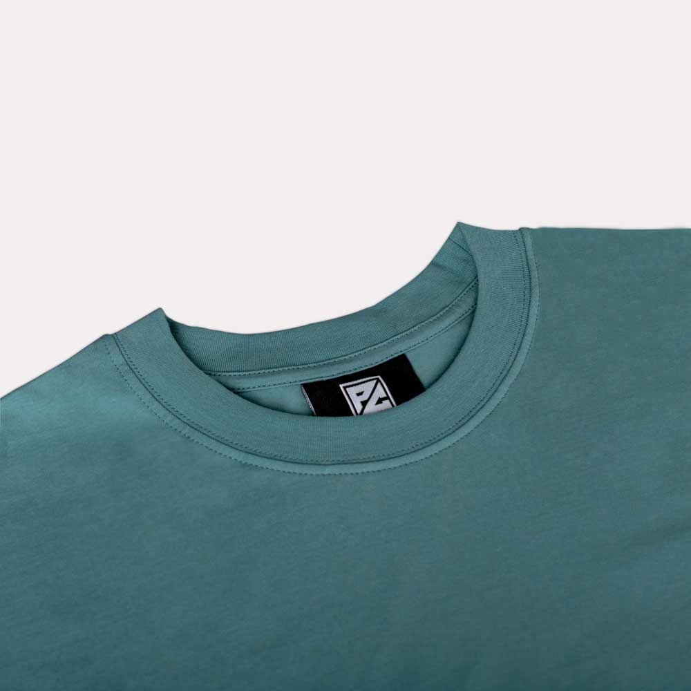 Áo Thun Nam Nữ PC BRAND - PC Xanh Lục - Kiểu Áo Phông Unisex Form Rộng Dáng Oversized 100% Cotton