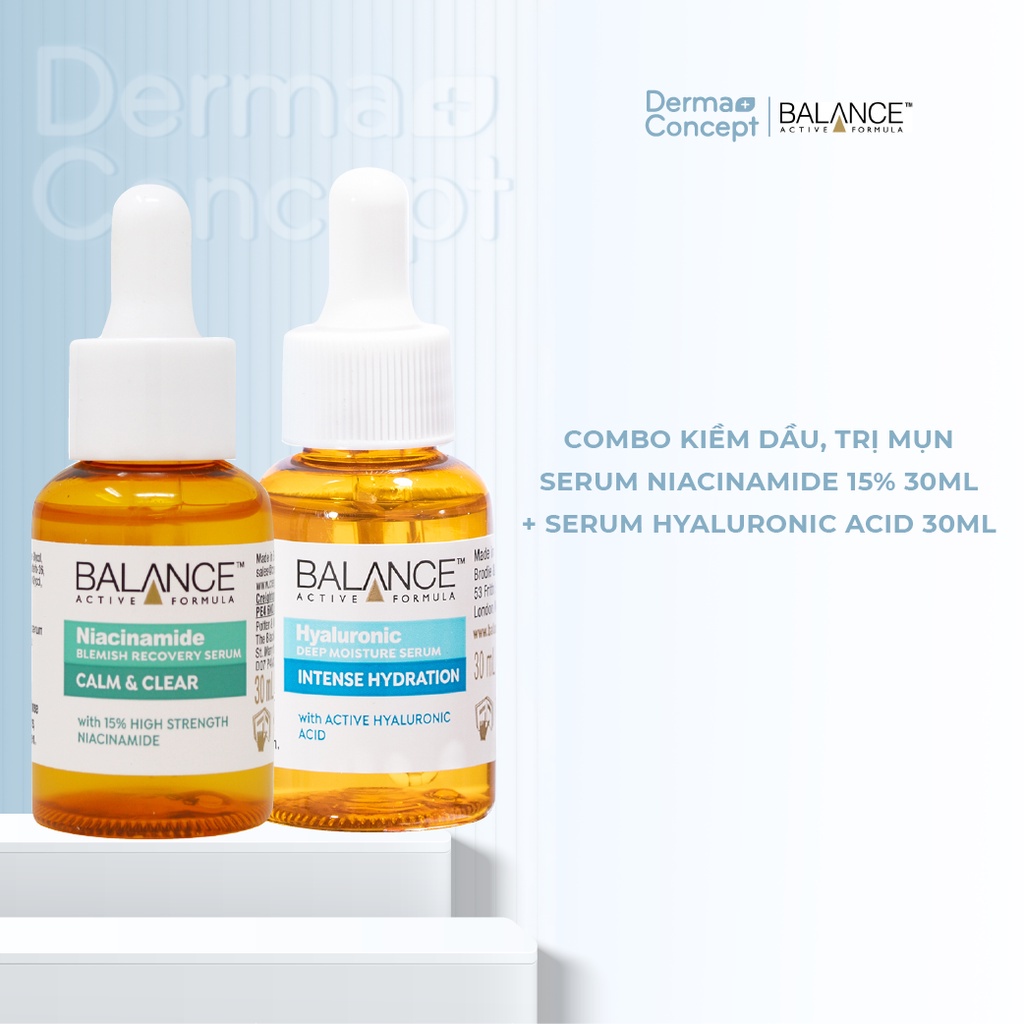 Serum ngừa mụn, mờ thâm Balance Niacinamide 15% Blemish Recovery 30ml