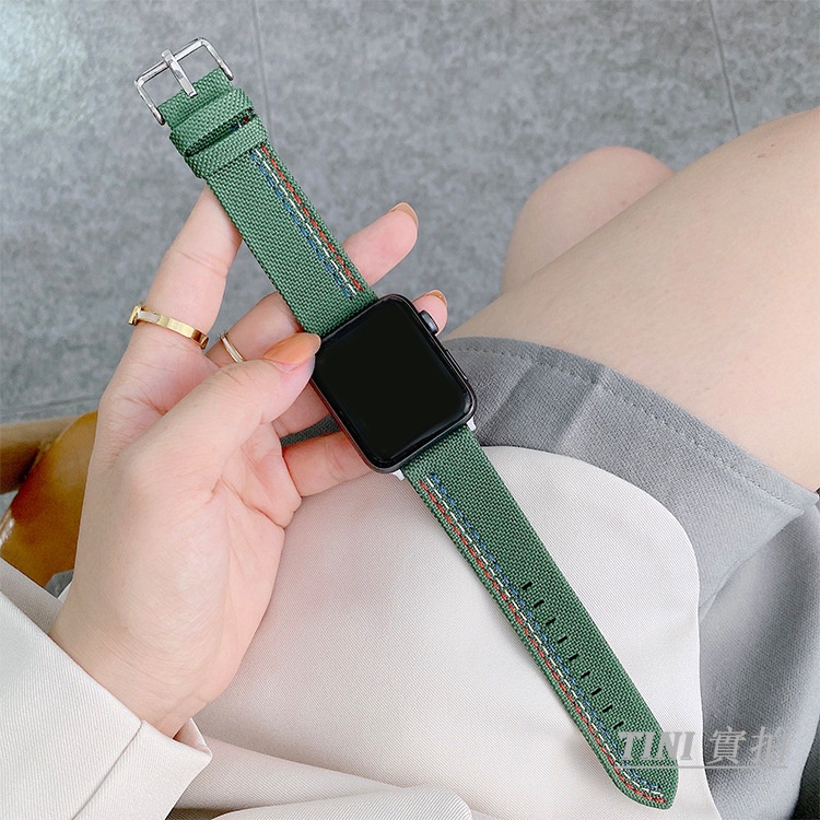 Dây đeo họa tiết rằn ri cho đồng hồ thông minh Apple Watch Series IWatch 7 / 6 / 5 / 4 / 3 /SE 44mm / 40mm / 42mm / 38mm /41mm / 45mm Dây đeo Apple Watch