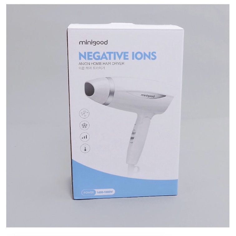 Máy sấy tóc cao cấp Minigood bổ sung ion âm Negative Ions Hair Dryer- DMCTB103