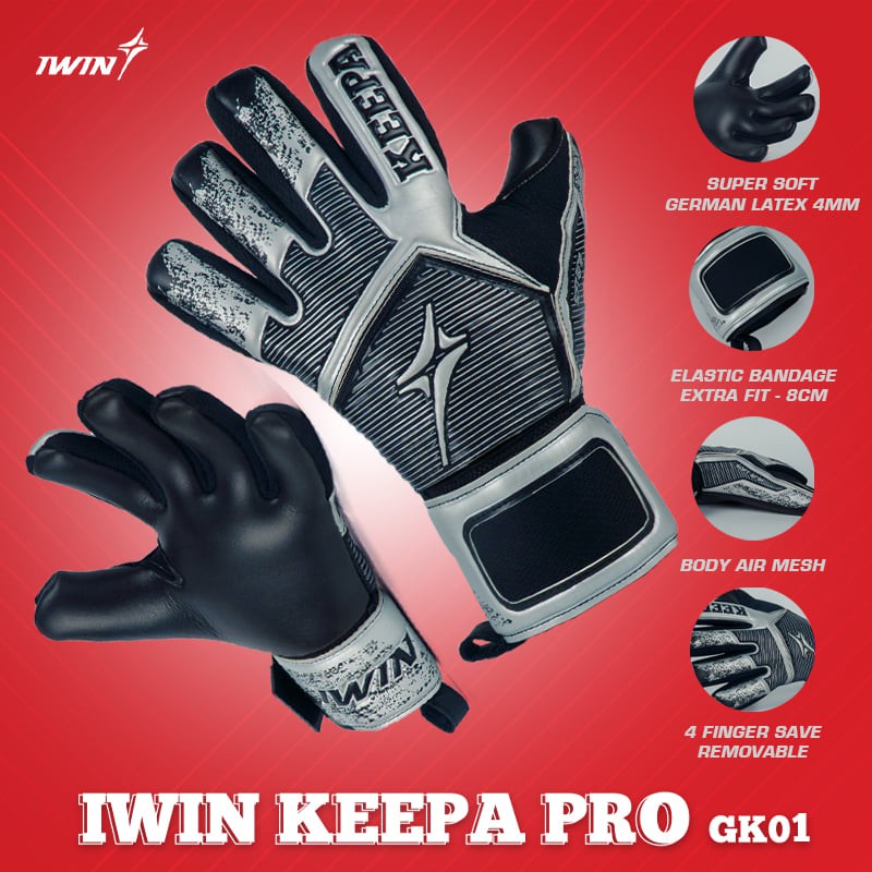 Găng Tay Thủ Môn Chính Hãng Iwin Keepa Pro GK01