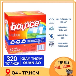 Giấy thơm quần áo bounce đa năng của mỹ hộp 320 tờ / 160 tờ