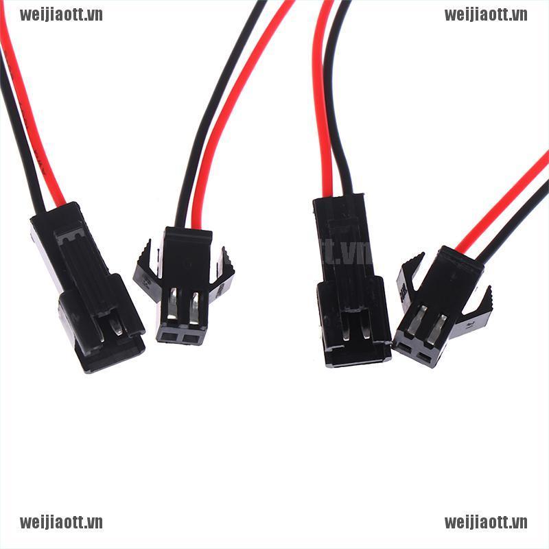 Bộ 5 cặp đầu nối dây điện 10 / 20cm 2 pin