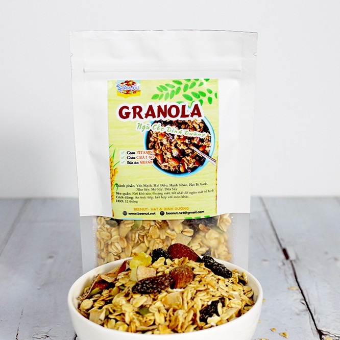 [100g] Granola Mix 7 Loại - Ngũ Cốc Dinh Dưỡng - Ăn Kiêng - Không Đường - Không Phẩm Màu Nhân Tạo