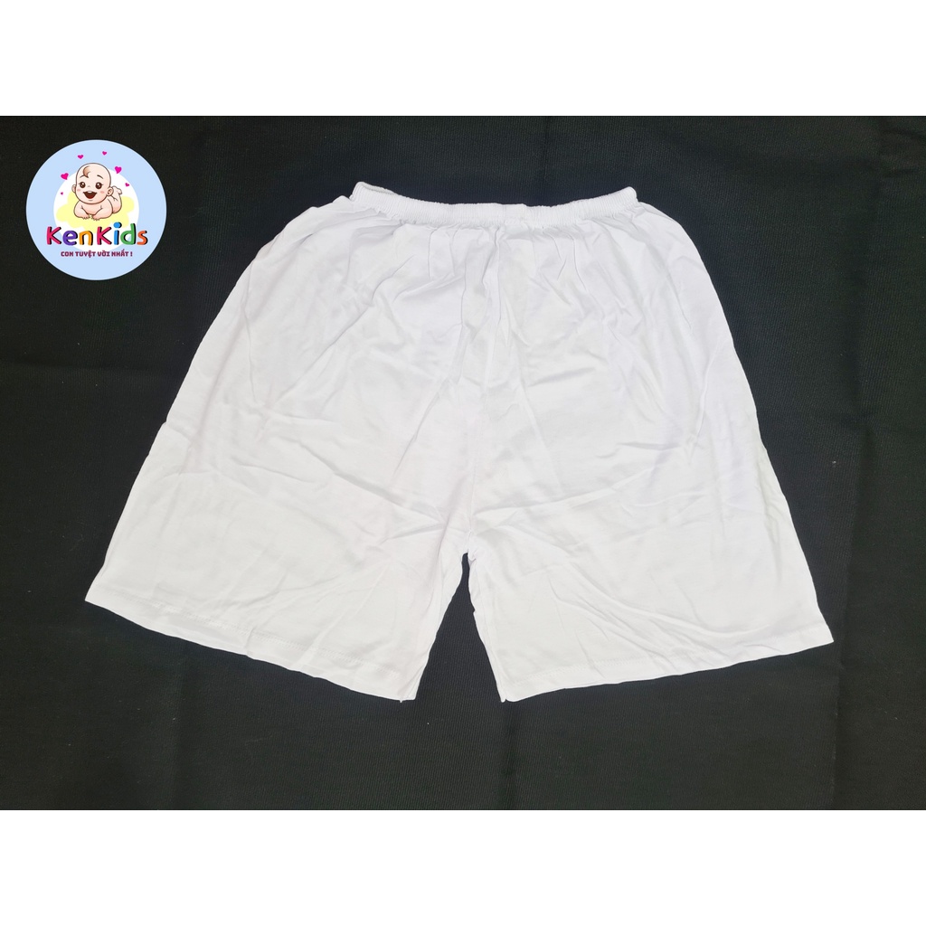 COMBO 3 Quần đùi ngắn trắng cotton size Đại cho bé (s11-s15)