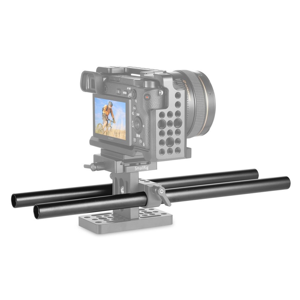 SMALLRIG Hard Anodizing Aluminum Alloy Pair of 15mm Rods  1053