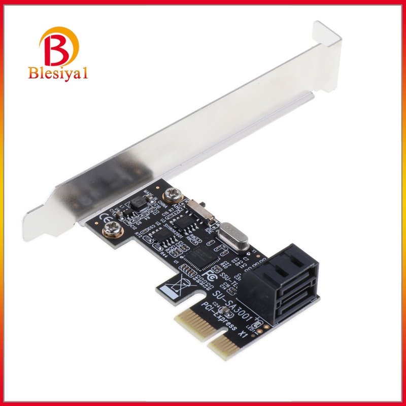 [BLESIYA1] PCIe PCI Express to 2 Port SATA3.0 III Expansion Controller Card Adapter SSD