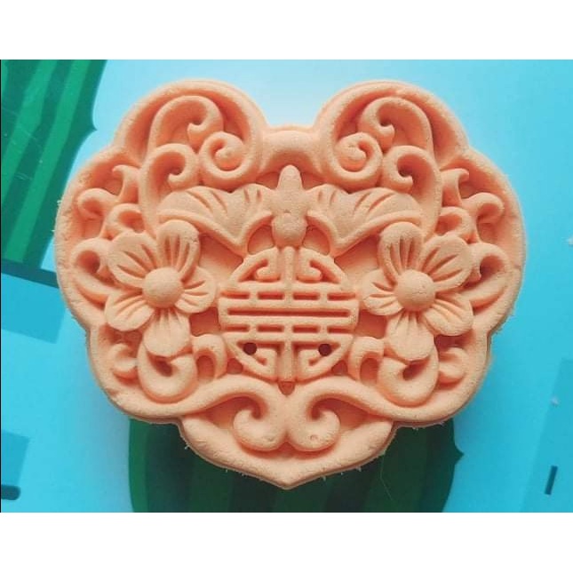 [Rẻ vô địch] Khuôn trung thu lò xo 1 mặt Khánh chữ Hỷ 150g