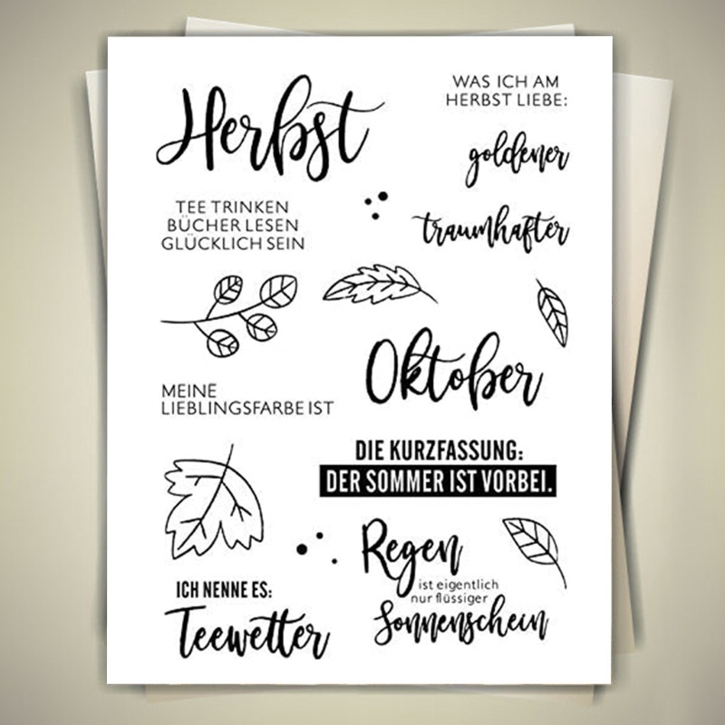 Con Dấu Silicone Trong Suốt Trang Trí Thiệp, Scrapbook