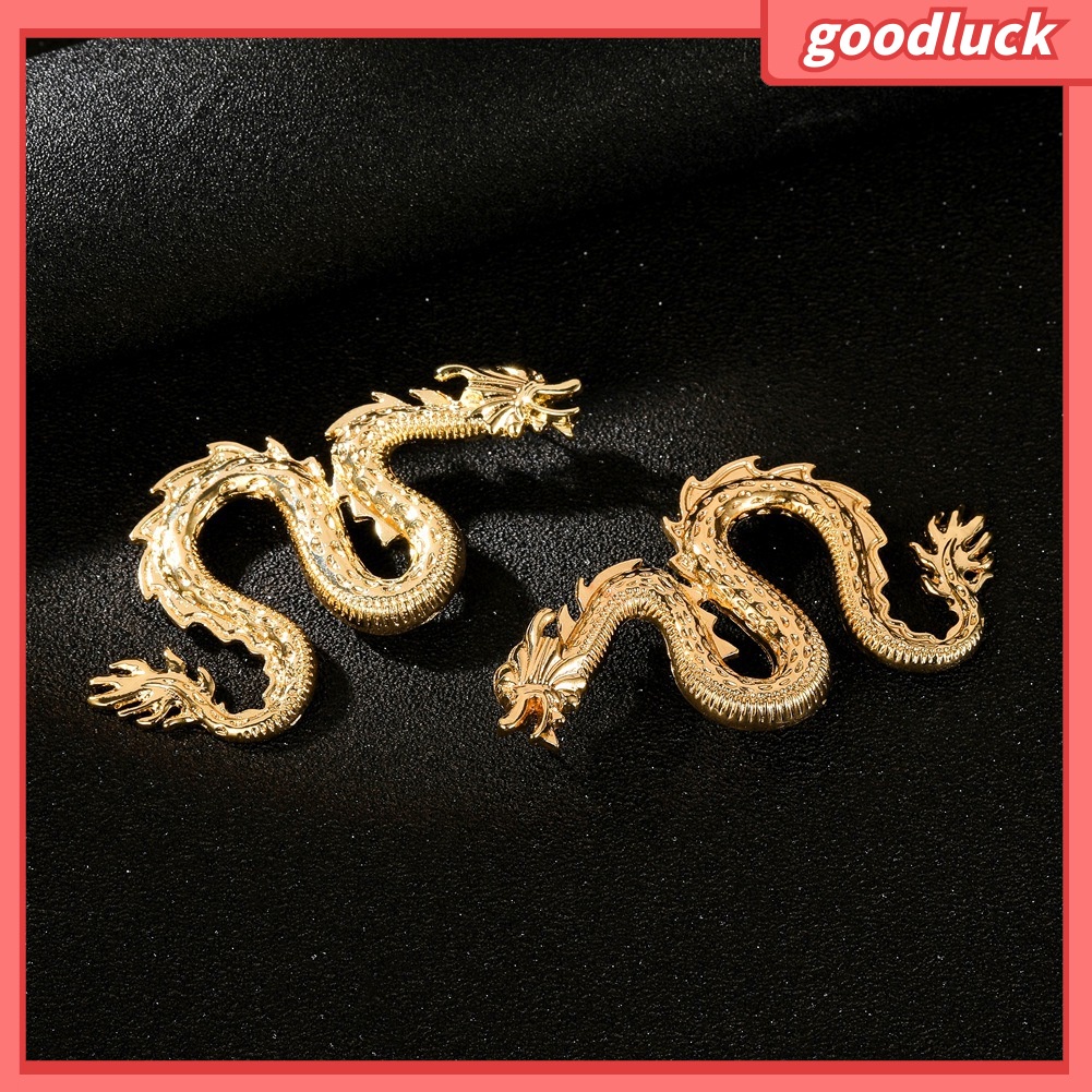 Bông Tai Hình Rồng Chất Liệu Hợp Kim Cho Nữ