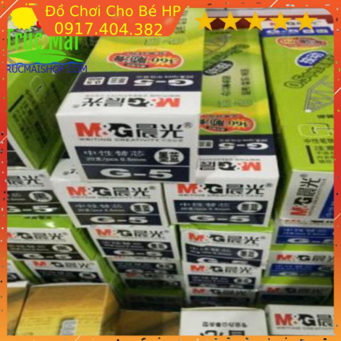 [SIÊU SALE] Ruột bút béo MG và các loại bút bấm M&G Xanh Đỏ Đen 1 hộp 20 cái Chính hãng ✅  Đồ Chơi Trẻ Em H