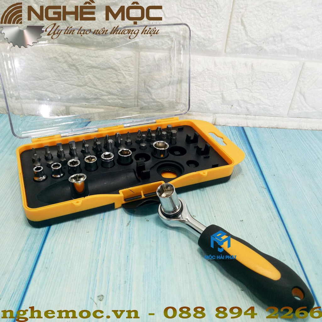 Bộ Mũi Vít Tolsen 20035 38 chi tiết nghề mộc