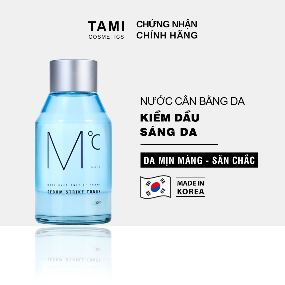 Nước cân bằng da kiềm dầu dành cho nam MdoC Sebum Strike Toner MTN02