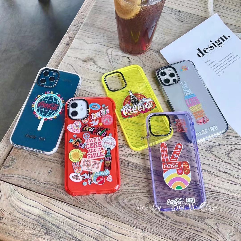 Ốp điện thoại mềm trong suốt chống sốc họa tiết cho Iphone 13 12 11 Pro Max X Xs Max Xr 6 6s 7 8 Plus