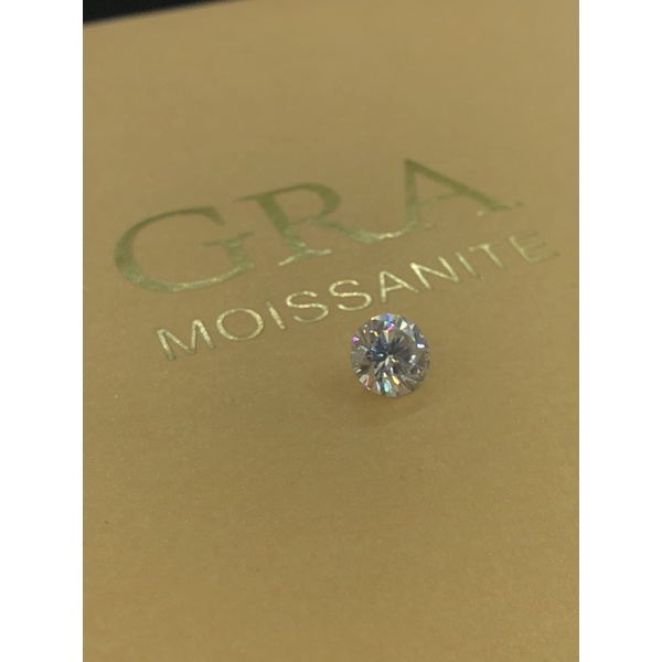Viên rời Moisanite 7,0ly-7,2ly-7,5ly trắng  KIỂM ĐỊNH; Tặng vỏ bạc mạ bạk kim khi mua 2 viên