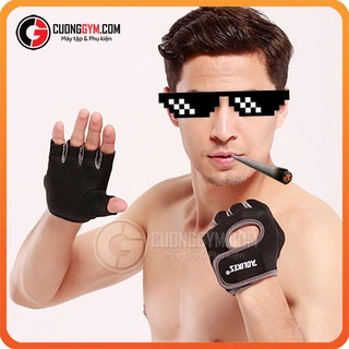 Găng tay tập gym nam nữ, hở mu bàn tay, nửa ngón CGA-108 chơi thể thao, tập tạ - thể hình, đi phượt, đạp xe, xe máy