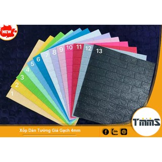 [70 x 77cm x 3mm] Xốp Dán Tường 3D Giả Gạch Giá Rẻ [Sale Mạnh]