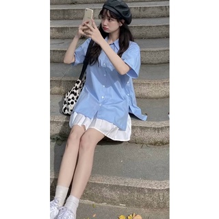 Set áo sơ mi xẻ nút