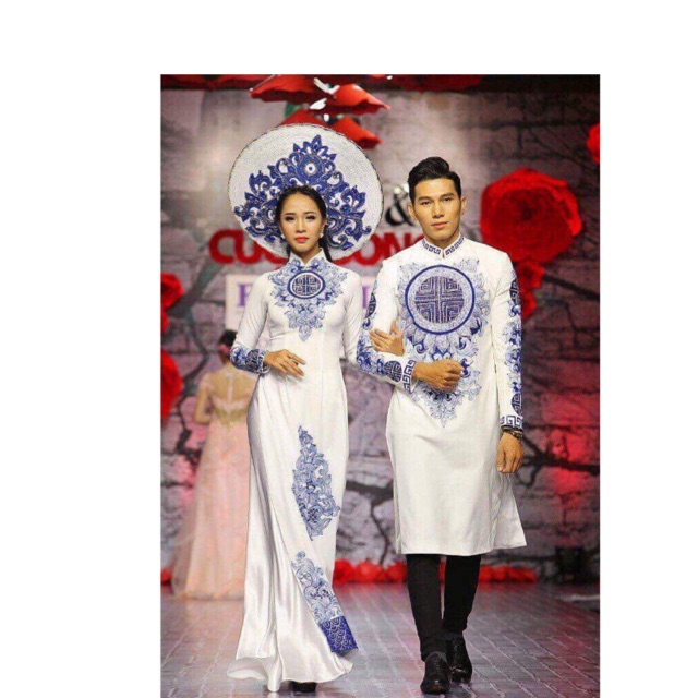 Áo dài In 3d cặp dành mùa cưới