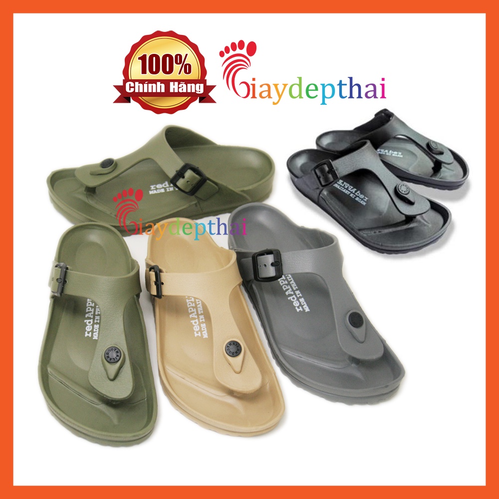 Dép Đúc Thái Lan Unisex quai ngang siêu nhẹ Red Apple BG 2565