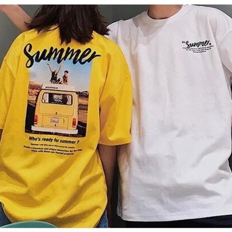 [Mã SKAMA06 giảm 8% TỐI ĐA 50K đơn250K] Áo Thun Tay Lỡ Unisex SUMMER màu VÀNG/TRẮNG/ĐEN ☀️/Nam nữ unisex/FREESHIP 99K ❤️