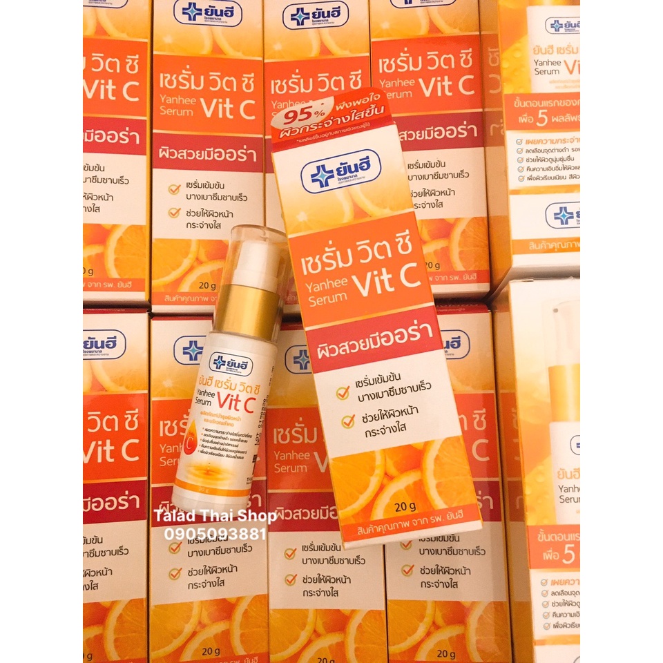 Serum VitC Thái Lan serum Vitamin C dưỡng trắng da dưỡng ẩm da mặt phục hồi da mụn