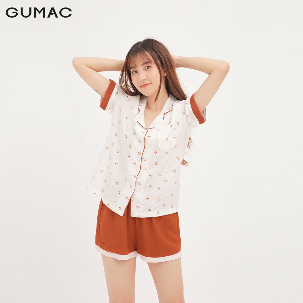 Đồ bộ pyjama nữ cổ viền GUMAC SA1230 | BigBuy360 - bigbuy360.vn