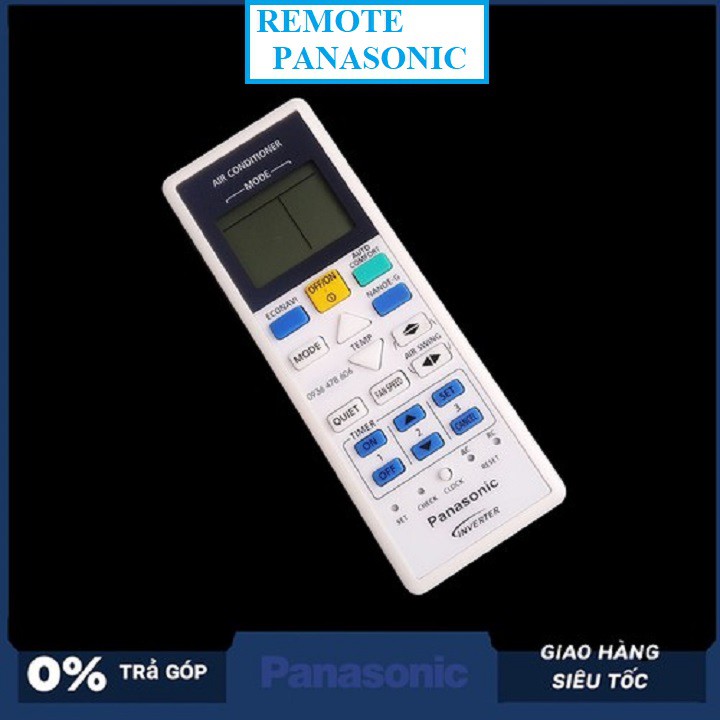 Điều khiển điều hoà Panasonic 2 chiều (bản to) có ECONAVI -bh đổi mới -tặng kèm pin