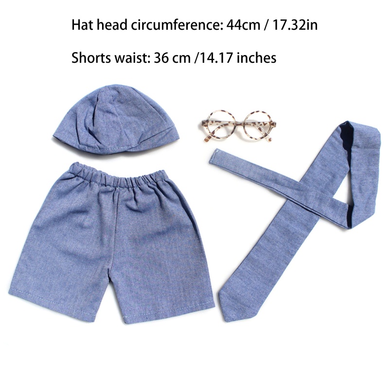 Bộ Áo Liền Quần Vải Cotton Dệt Kim Thời Trang Dùng Làm Đạo Cụ Chụp Ảnh Cho Bé Sơ Sinh