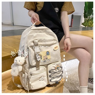 Balo Ulzzang phối dây đan phản quang chống nước thời trang cho nữ