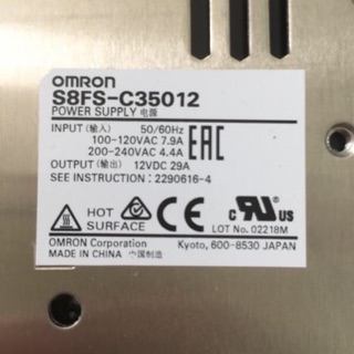 Bộ nguồn Omron S8FS-C35012