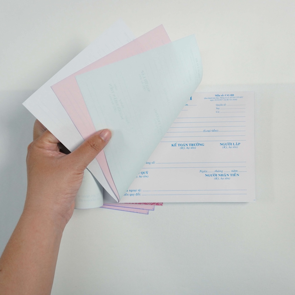 Phiếu chi khổ 13x19cm 1 liên (100 tờ), Phiếu chi 2 liên 13x19cm (50 bộ=100 tờ) - Phiếu chi 3 liên 13x19cm (50 bộ=100 tờ)
