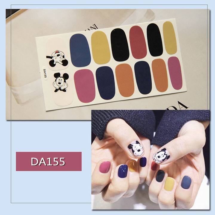 Nail Wraps Set Dán móng tay 14 miếng nhiều mẫu DA141-160