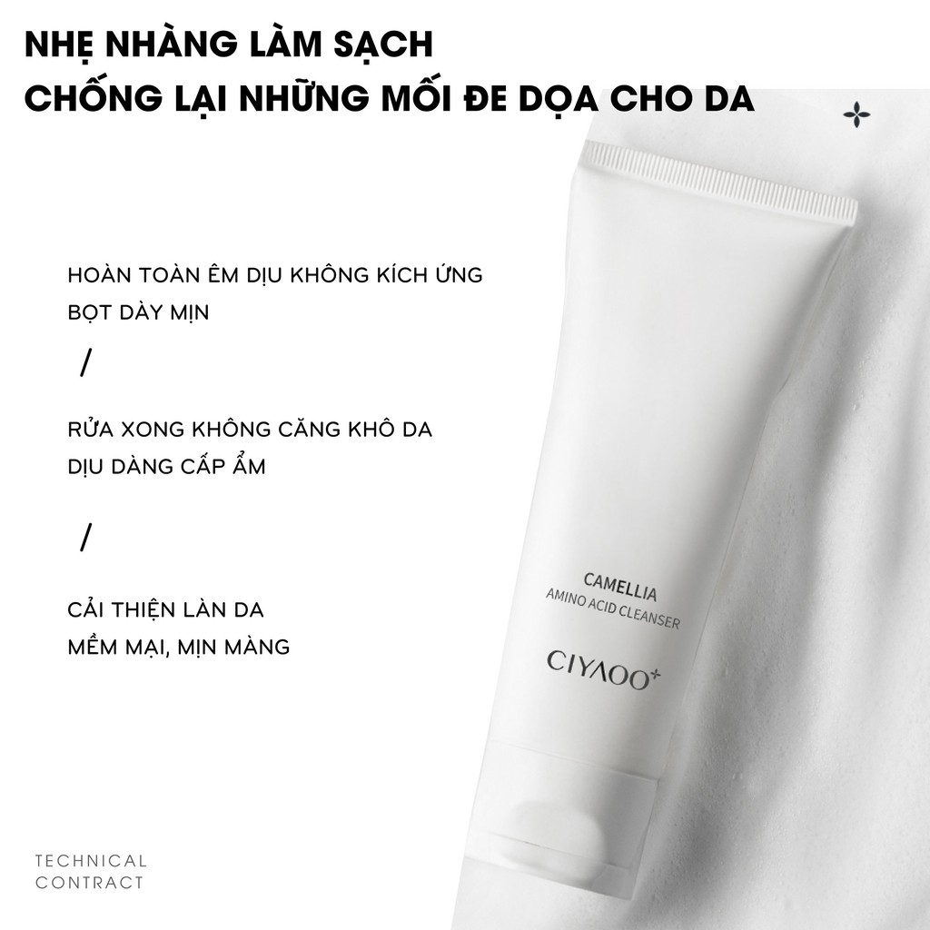 ⚡MẪU THỬ⚡ Sữa Rửa Mặt Sạch Sâu, Ngừa Mụn CIYAOO Camellia Amino Acid Cleanser 5g QX0062 | BigBuy360 - bigbuy360.vn