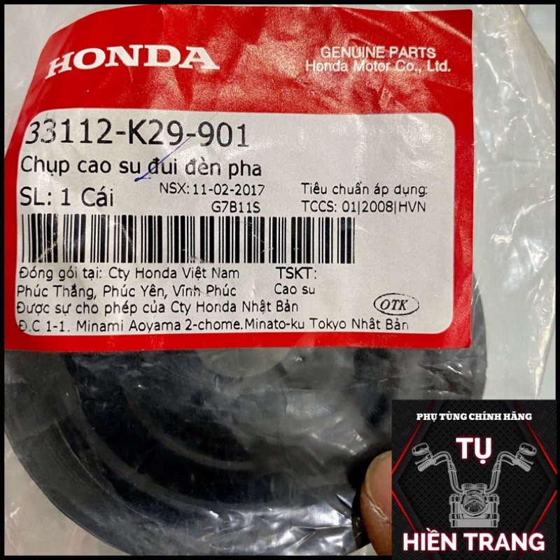 CAO SU CHỤP ĐUÔI ĐÈN PHA ZIN SH MODE 2013-2019 CHÍNH HÃNG HONDA