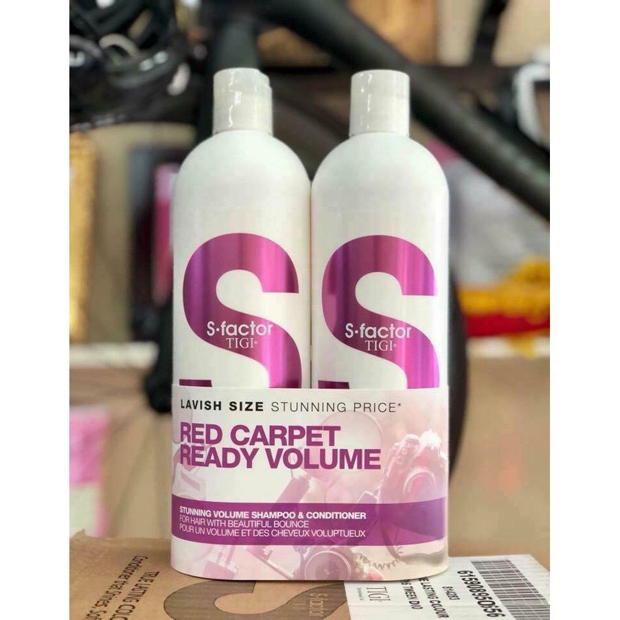 CẶP GỘI XẢ TIGI TRẮNG RED CARPET READY VOLUME CHAI 750ML CHÍNH HÃNG