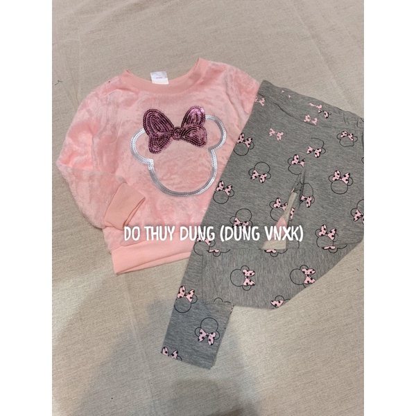 Bộ nỉ băng lông bé gái