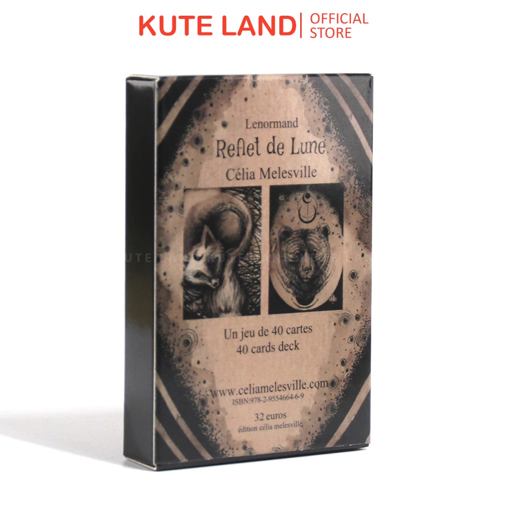 Bộ Bài Reflet De Lune Lenormand 40 Lá Bài Tặng Đá Thanh Tẩy SB56